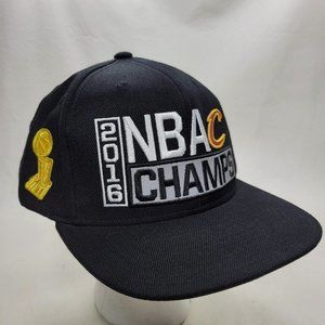 2016 NBA Champs Cleveland Cavaliers Snapback Hat Cap Spellout The Finals Trophy